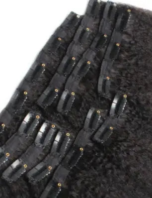 Extension cheveux Clip-in kinky straigth - lisse crépus Eclipse Hair Extension Afro-Luxe